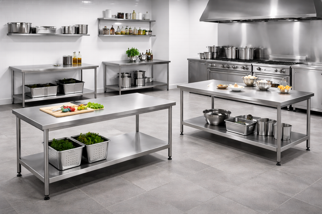 Tavoli Inox senza Alzatina