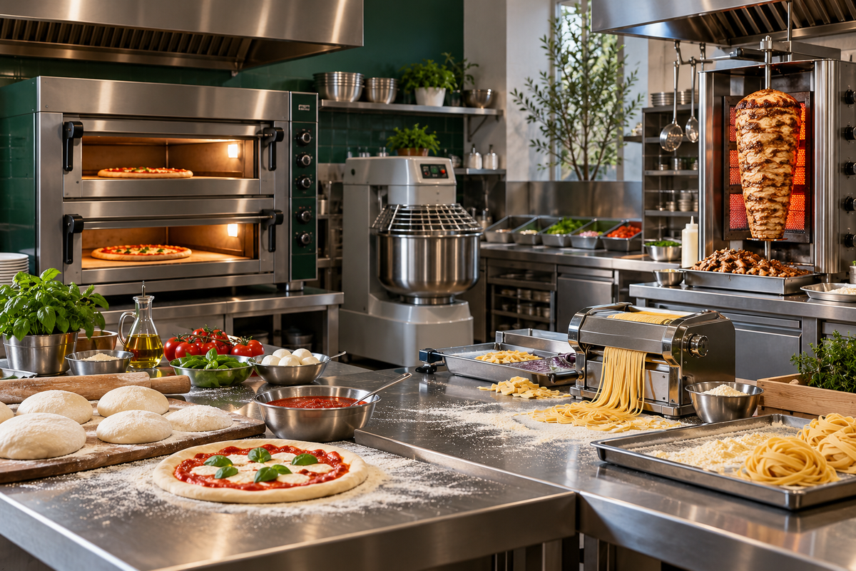 Pizza, pasta e kebab