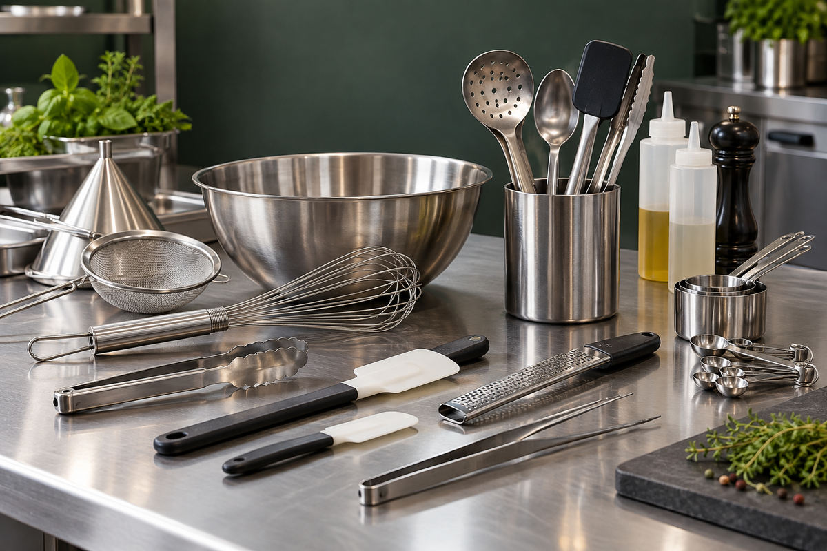 Utensileria minuta e di precisione per cucine professionali