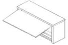 INOX BIM PT.8 – illustrazione rappresentativa della serie Armadietto pensile con anta basculante a pistoni
