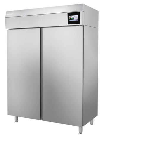 Armadio climatico -6+40° 1400 lt mm. 1440x800x2020 h. INOX BIM, codice 141CTMAX. Immagine rappresentativa della serie; fare riferimento alla descrizione del modello.