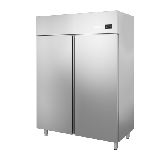 Armadio frigorifero -15-18° 2 ante mm. 1470x810x2050h CLASSE C. INOX BIM, codice 140BTC. Immagine rappresentativa della serie; fare riferimento alla descrizione del modello.