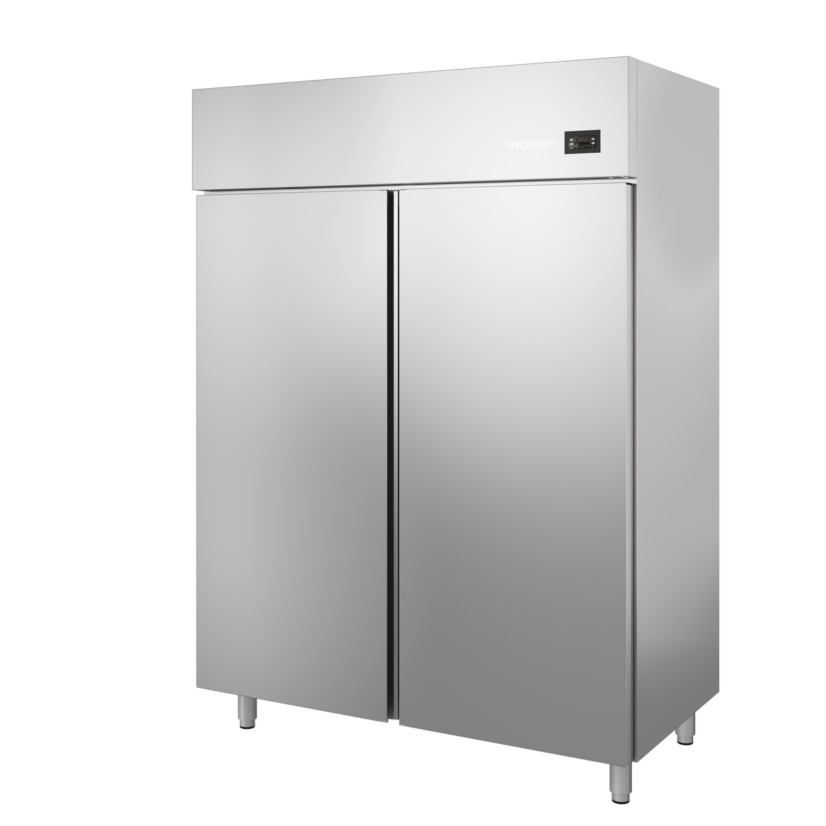 Armadio frigorifero -2+8° 2 ante 1200lt mm. 1440x700x2020h gruppo remoto. INOX BIM, codice 121TNR.. Immagine rappresentativa della serie; fare riferimento alla descrizione del modello.