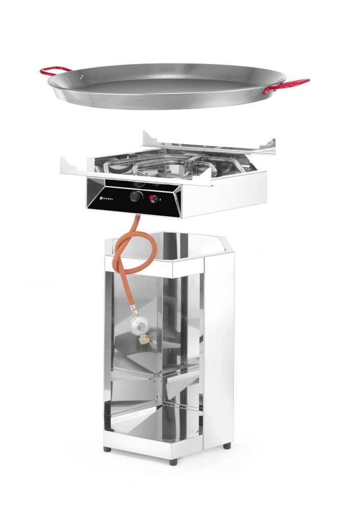 Gasgrill Fiesta 800 HENDI - lunghezza 815 × larghezza 815 × altezza 890 mm | HE146804