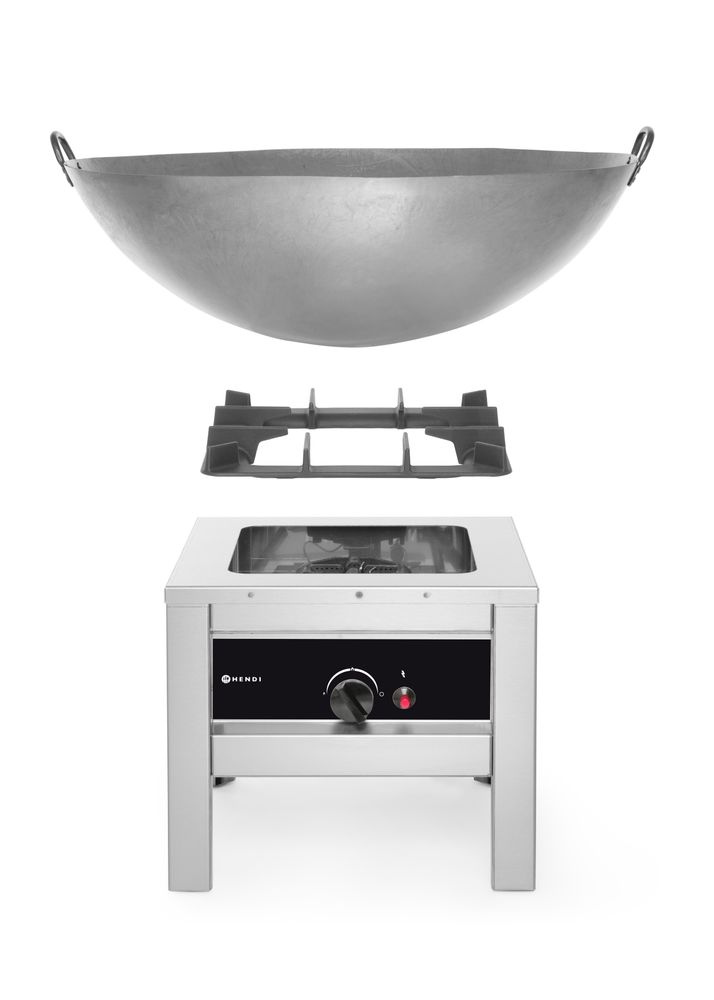Cucina a gas per pentola di grande capacità HENDI - lunghezza 520 × larghezza 425 × altezza 405 mm | HE147108