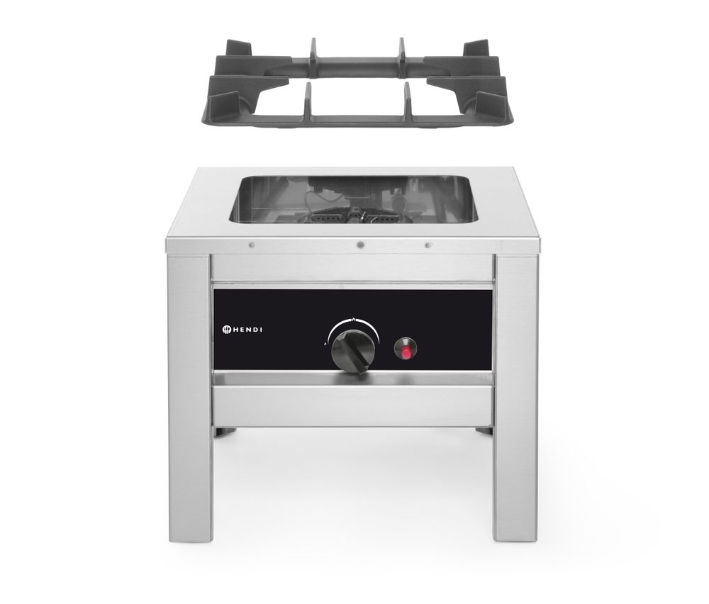Cucina a gas per pentola di grande capacità HENDI - lunghezza 520 × larghezza 425 × altezza 405 mm | HE147108