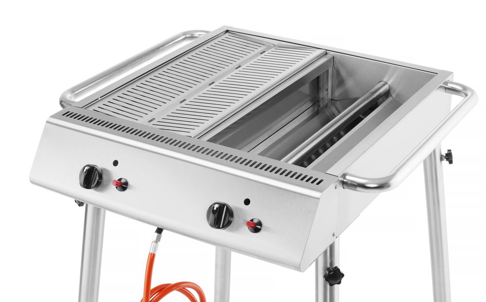 Xantos Griglia a gas HENDI - lunghezza 815 × larghezza 775 × altezza 875 mm | HE148624
