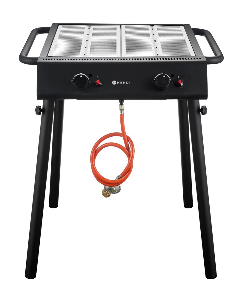 Xantos Black Griglia a gas HENDI - lunghezza 815 × larghezza 775 × altezza 875 mm | HE148631
