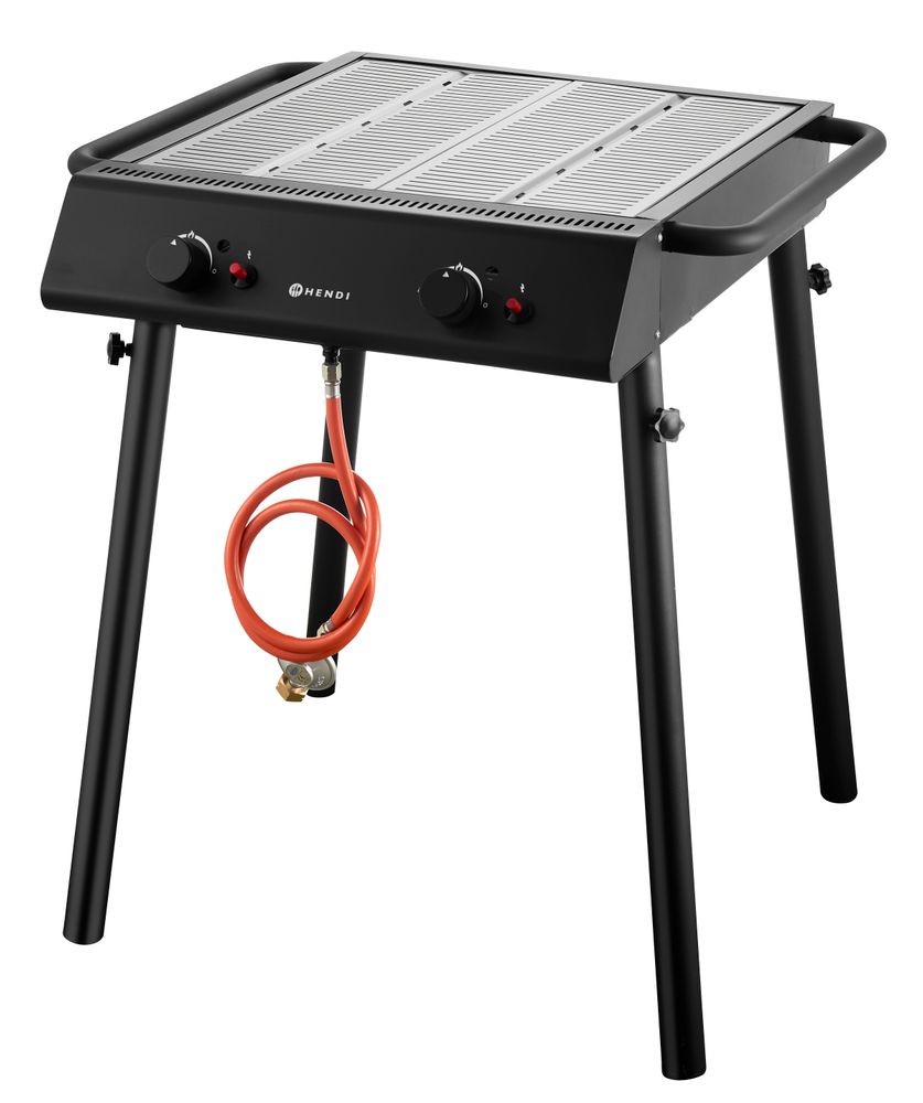 Xantos Black Griglia a gas HENDI - lunghezza 815 × larghezza 775 × altezza 875 mm | HE148631