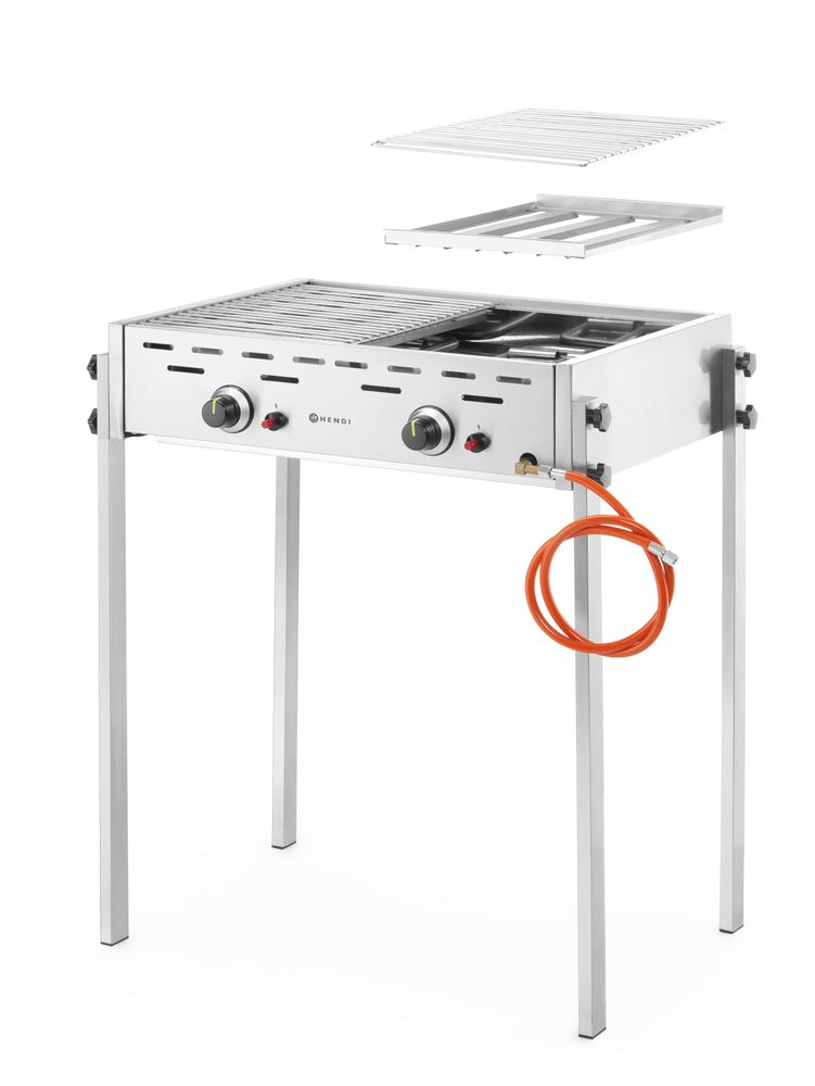 Roast-Master Pro Griglia a gas HENDI - lunghezza 600 × larghezza 790 × altezza 902 mm | HE148808