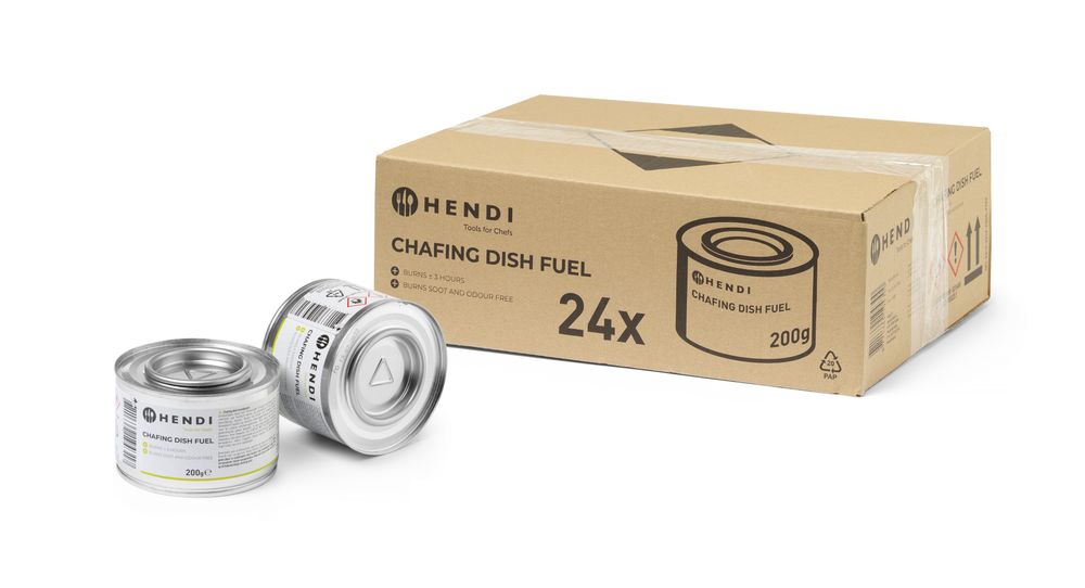 Combustibile per scaldavivande HENDI - lunghezza 82 × larghezza 82 × altezza 55 mm | HE194300