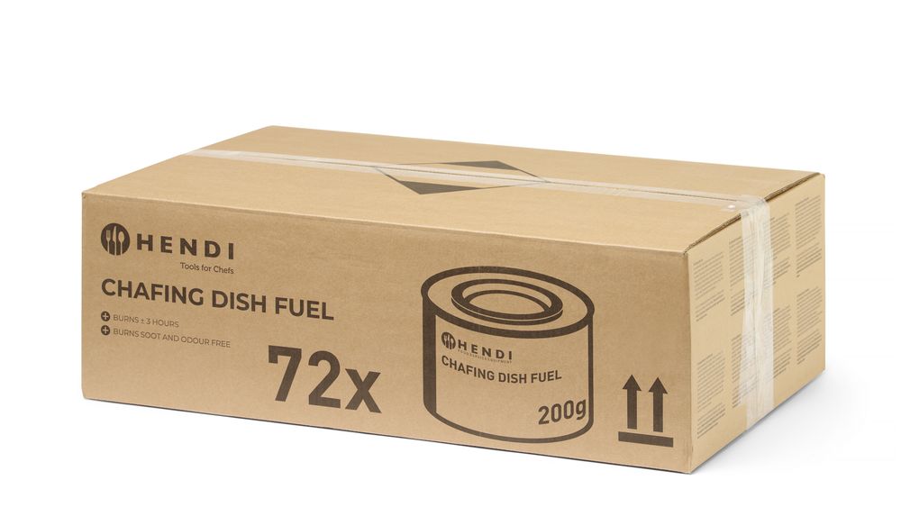 Combustibile per scaldavivande HENDI - lunghezza 82 × larghezza 82 × altezza 55 mm | HE194355