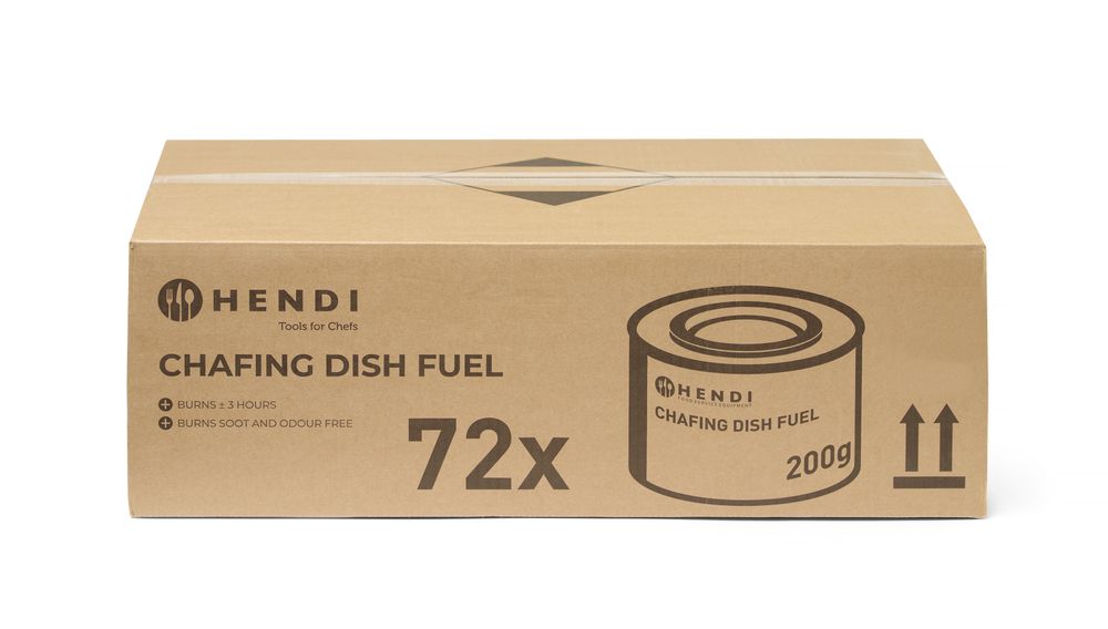 Combustibile per scaldavivande HENDI - lunghezza 82 × larghezza 82 × altezza 55 mm | HE194300