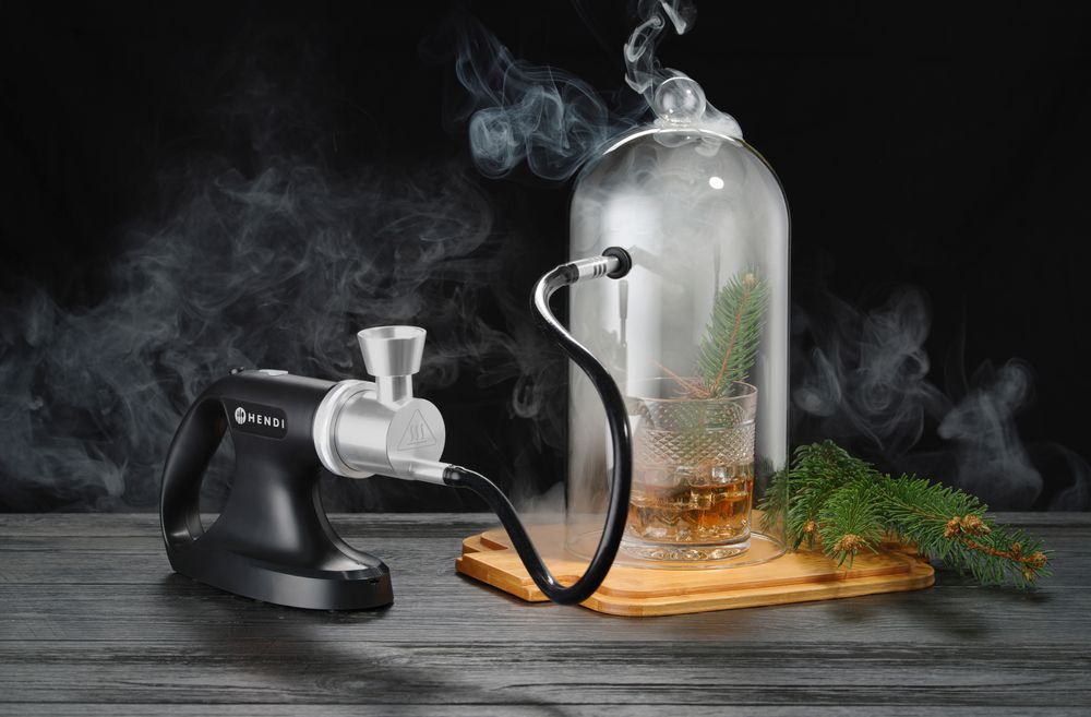 Pistola affumicatrice - infusore di fumo a 3 velocità HENDI - lunghezza 765 × larghezza 69 × altezza 155 mm | HE199640