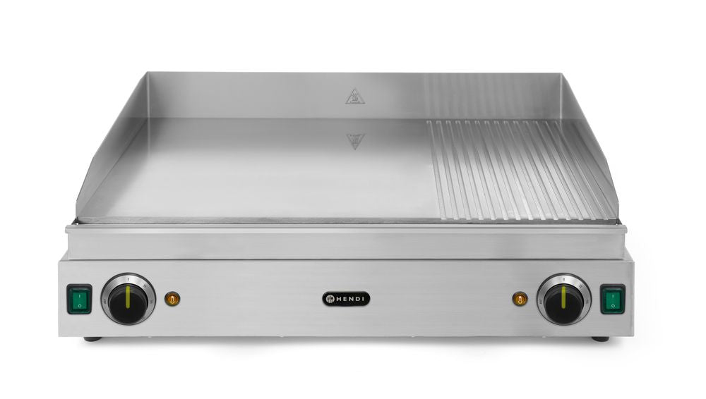 Fry top 1/3 rigata HENDI - lunghezza 550 × larghezza 720 × altezza 245 mm | HE203163