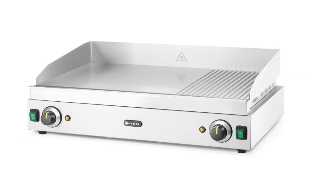 Fry top 1/3 rigata HENDI - lunghezza 550 × larghezza 720 × altezza 245 mm | HE203163