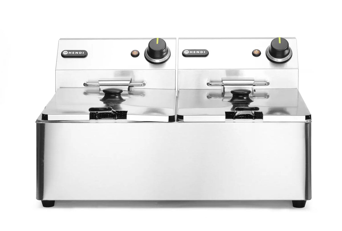Friggitrice Kitchen Line 2x6L 6600W 230V HENDI – 12 Litri Professionale