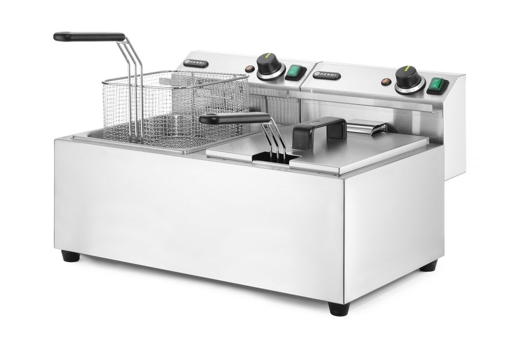 Friggitrice, 2x8 L HENDI - lunghezza 638 × larghezza 610 × altezza 370 mm | HE207307