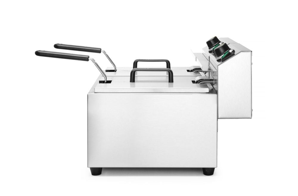 Friggitrice, 2x8 L HENDI - lunghezza 638 × larghezza 610 × altezza 370 mm | HE207307