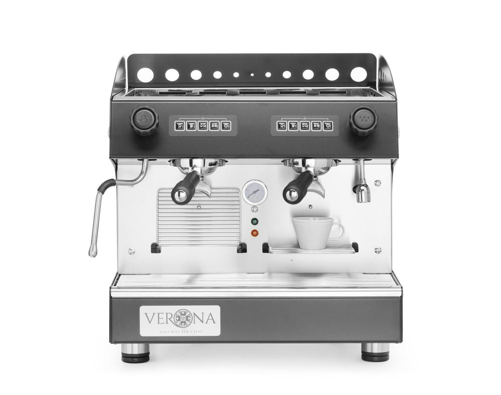 Macchina da caffè Julia Compact, 2 gruppi, automatica Verona - lunghezza 598 × larghezza 480 × altezza 516 mm | HE207499