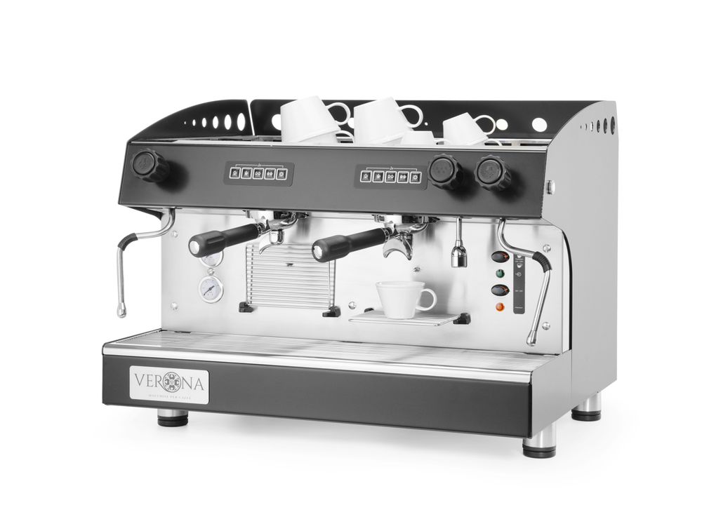 Macchina da caffè Julia, 2 gruppi, automatica Verona - lunghezza 598 × larghezza 668 × altezza 516 mm | HE207581