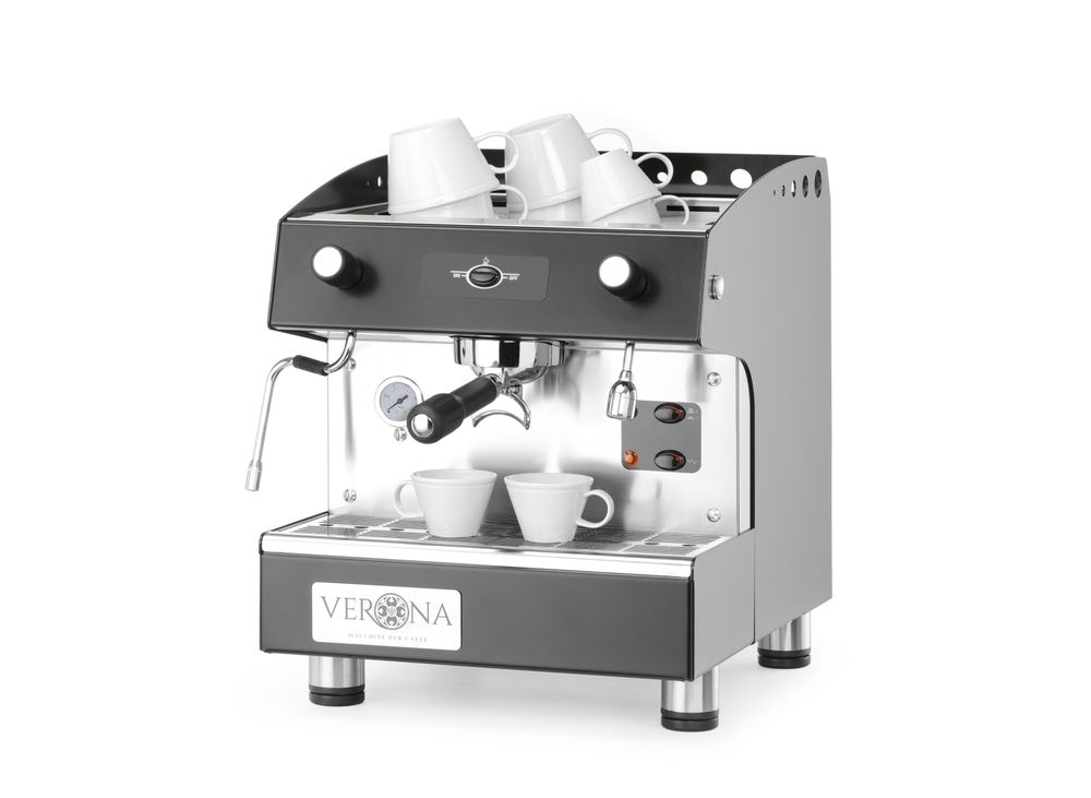 Macchina da caffè Romeo Easy, 1 gruppo, semiautomatica Verona - lunghezza 520 × larghezza 380 × altezza 462 mm | HE207598