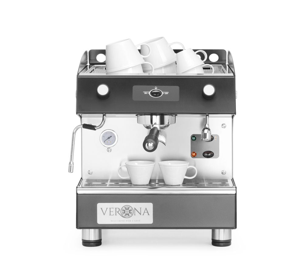 Macchina da caffè Romeo Easy, 1 gruppo, semiautomatica Verona - lunghezza 520 × larghezza 380 × altezza 462 mm | HE207598