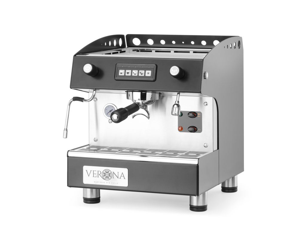 Macchina da caffè Romeo, 1 gruppo, automatica Verona - lunghezza 520 × larghezza 380 × altezza 462 mm | HE207642