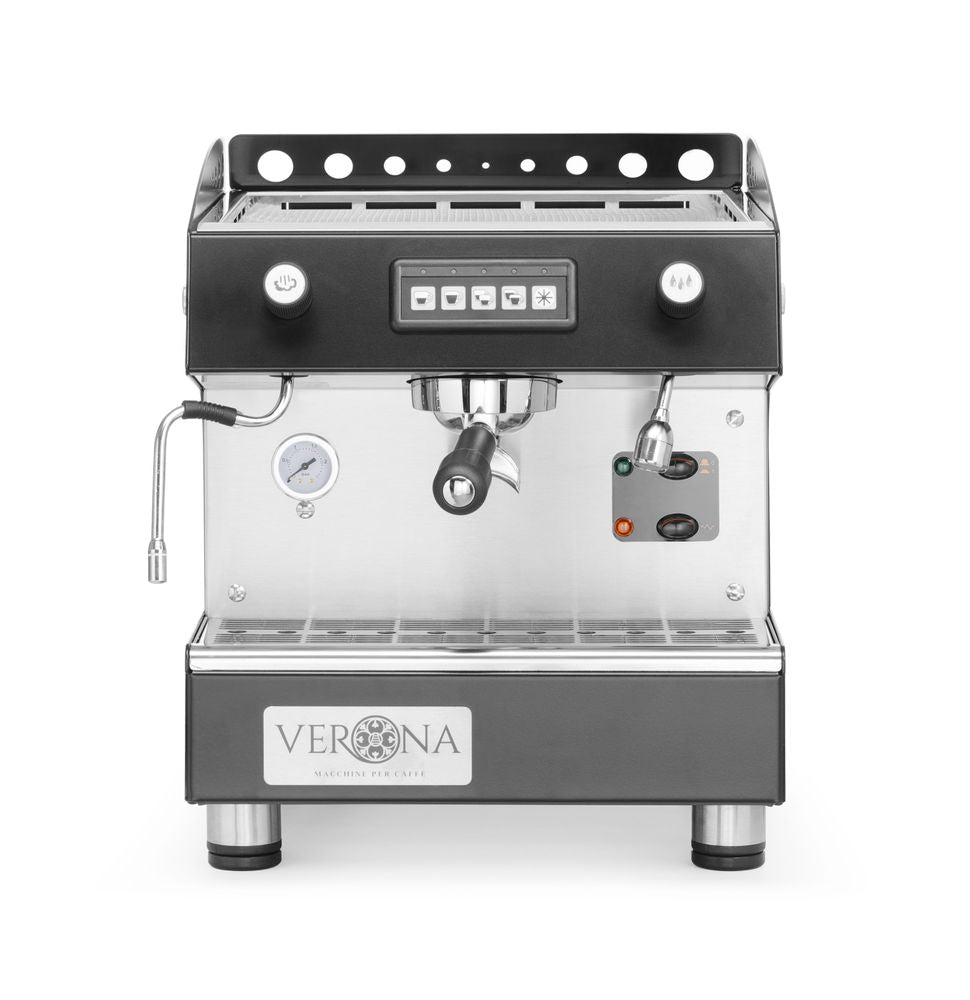 Macchina da caffè Romeo, 1 gruppo, automatica Verona - lunghezza 520 × larghezza 380 × altezza 462 mm | HE207642