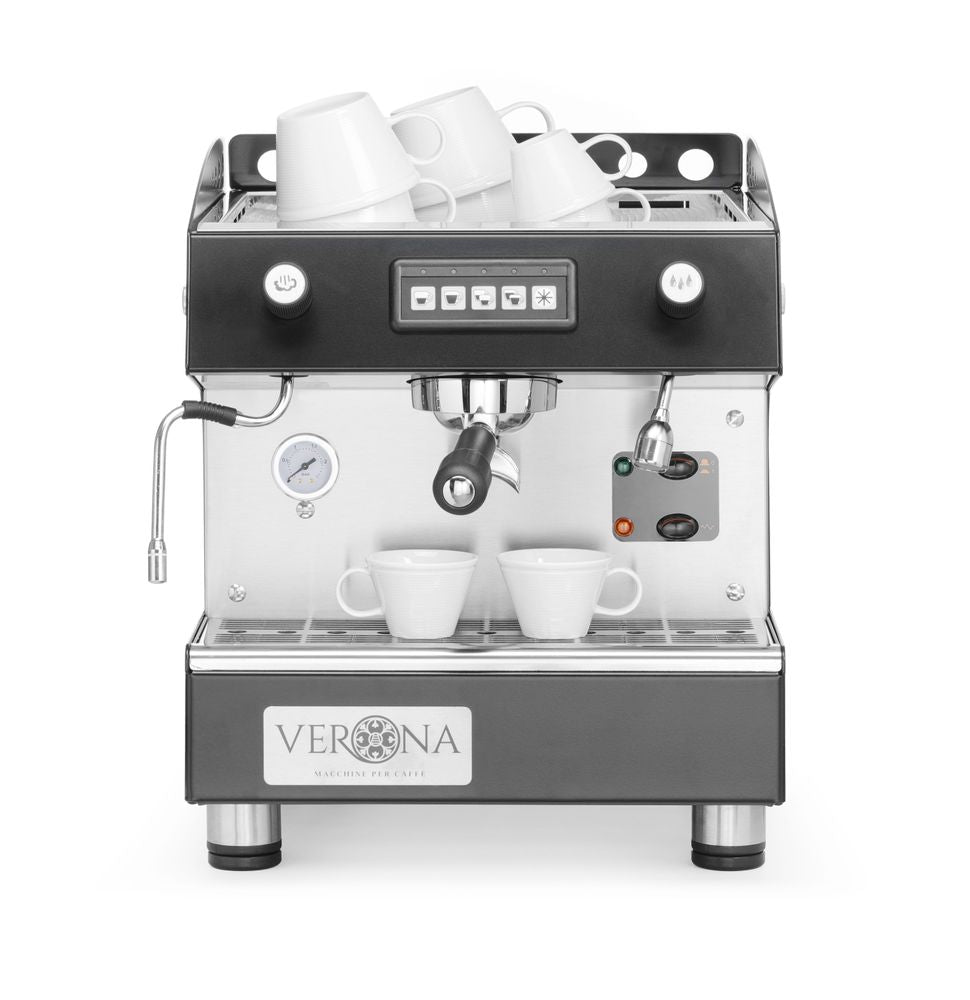 Macchina da caffè Romeo, 1 gruppo, automatica Verona - lunghezza 520 × larghezza 380 × altezza 462 mm | HE207642