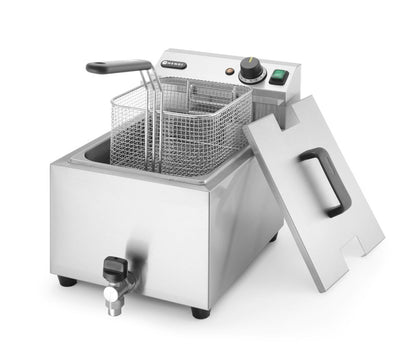 Friggitrice Profi Line con rubinetto di scarico - 8 l HENDI - lunghezza 638 × larghezza 304 × altezza 370 mm | HE209202