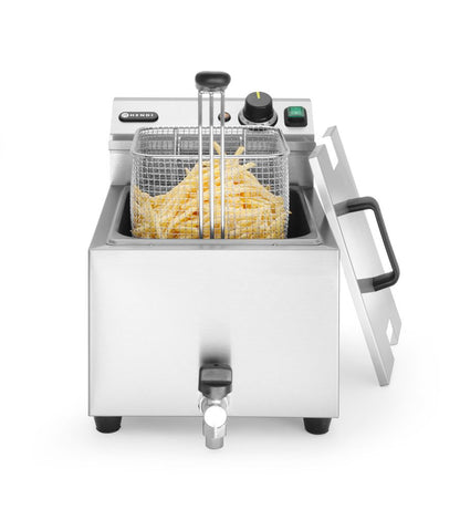 Friggitrice Profi Line con rubinetto di scarico - 8 l HENDI - lunghezza 638 × larghezza 304 × altezza 370 mm | HE209202