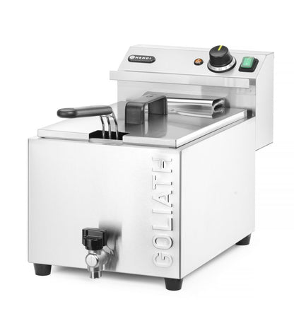 Friggitrice profonda XL con rubinetto di scarico HENDI GOLIATH - lunghezza 710 × larghezza 300 × altezza 390 mm | HE209431