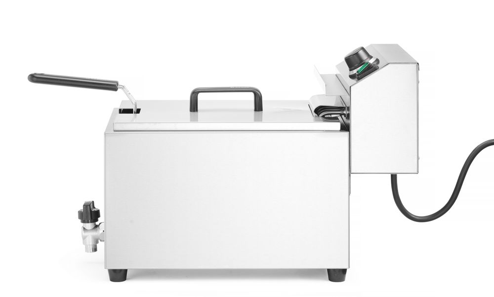 Friggitrice profonda XL con rubinetto di scarico HENDI GOLIATH - lunghezza 710 × larghezza 300 × altezza 390 mm | HE209431