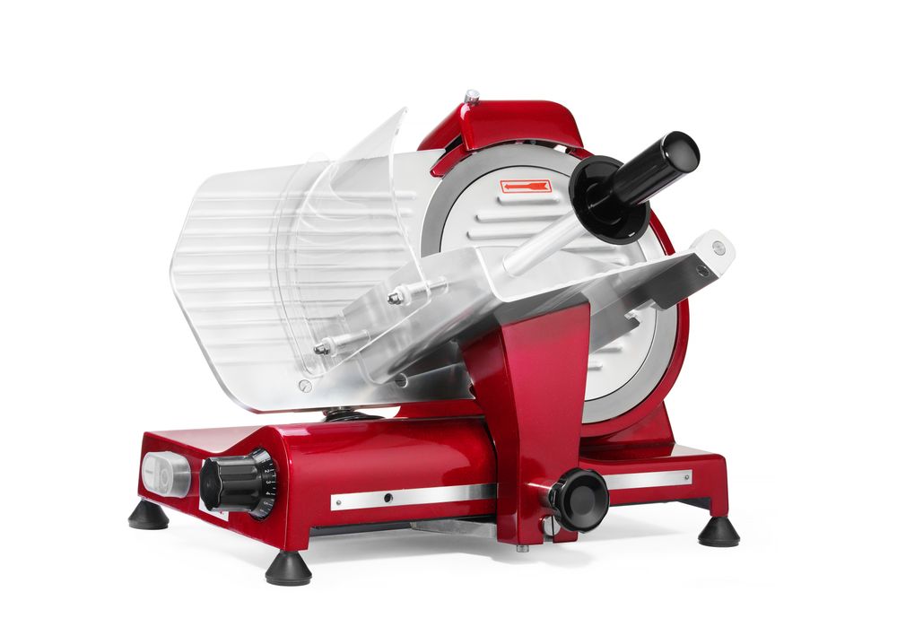 Affettatrice Profi Line 250 red edition HENDI - lunghezza 514 × larghezza 484 × altezza 373 mm | HE210086