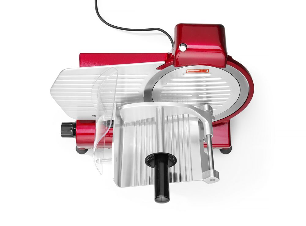 Affettatrice Profi Line 250 red edition HENDI - lunghezza 514 × larghezza 484 × altezza 373 mm | HE210086