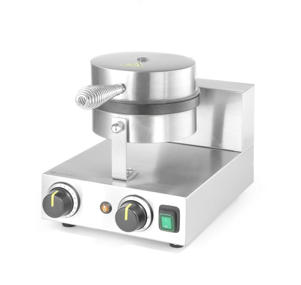 Piastra per waffle rotonda HENDI - lunghezza 491 × larghezza 253 × altezza 285 mm | HE212172