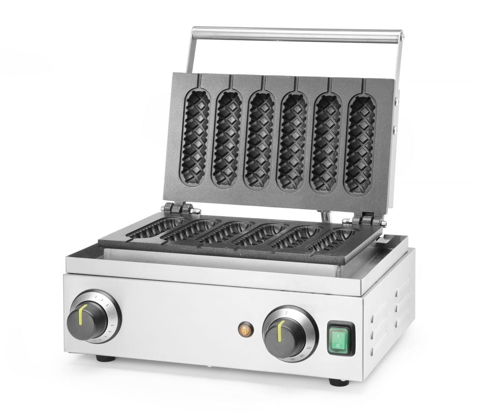 Piastra per waffle corn dog HENDI - lunghezza 378 × larghezza 389 × altezza 229 mm | HE212189