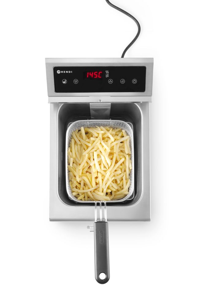 Friggitrice ad induzione con rubinetto di scarico - 8 l HENDI - lunghezza 619 × larghezza 288 × altezza 408 mm | HE215012