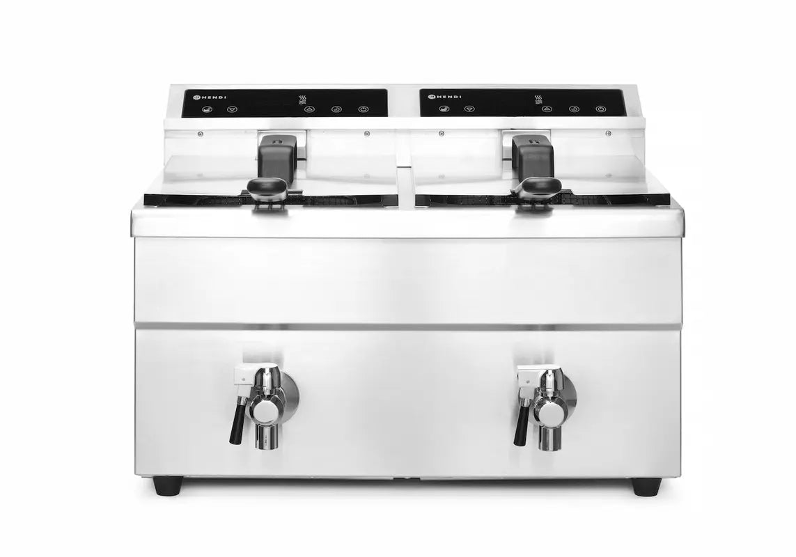 Friggitrice a Induzione 2x8L 7000W HENDI Profi Line – 16 Litri Professionale
