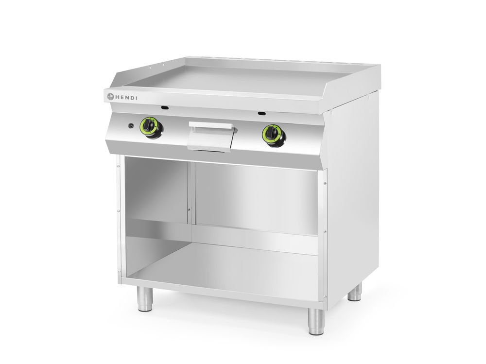 Piano cottura a gas, liscio, su un armadio racchiuso su 3 lati HENDI - lunghezza 708 × larghezza 800 × altezza 915 mm |