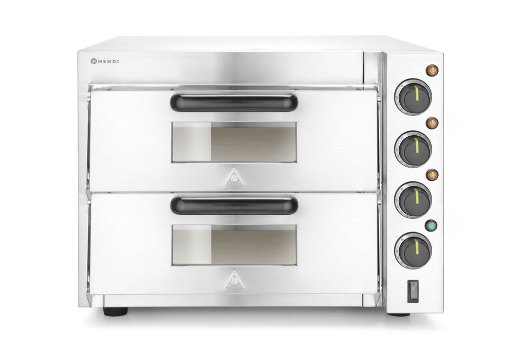 Forno pizza sovrapposto 3000W HENDI - lunghezza 625 × larghezza 585 × altezza 439 mm | HE220283