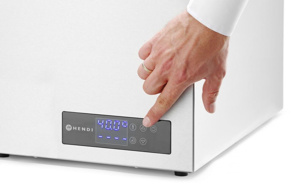 Sistema di cottura sottovuoto a bagnomaria GN 2/3 HENDI - lunghezza 395 × larghezza 343 × altezza 255 mm | HE225264