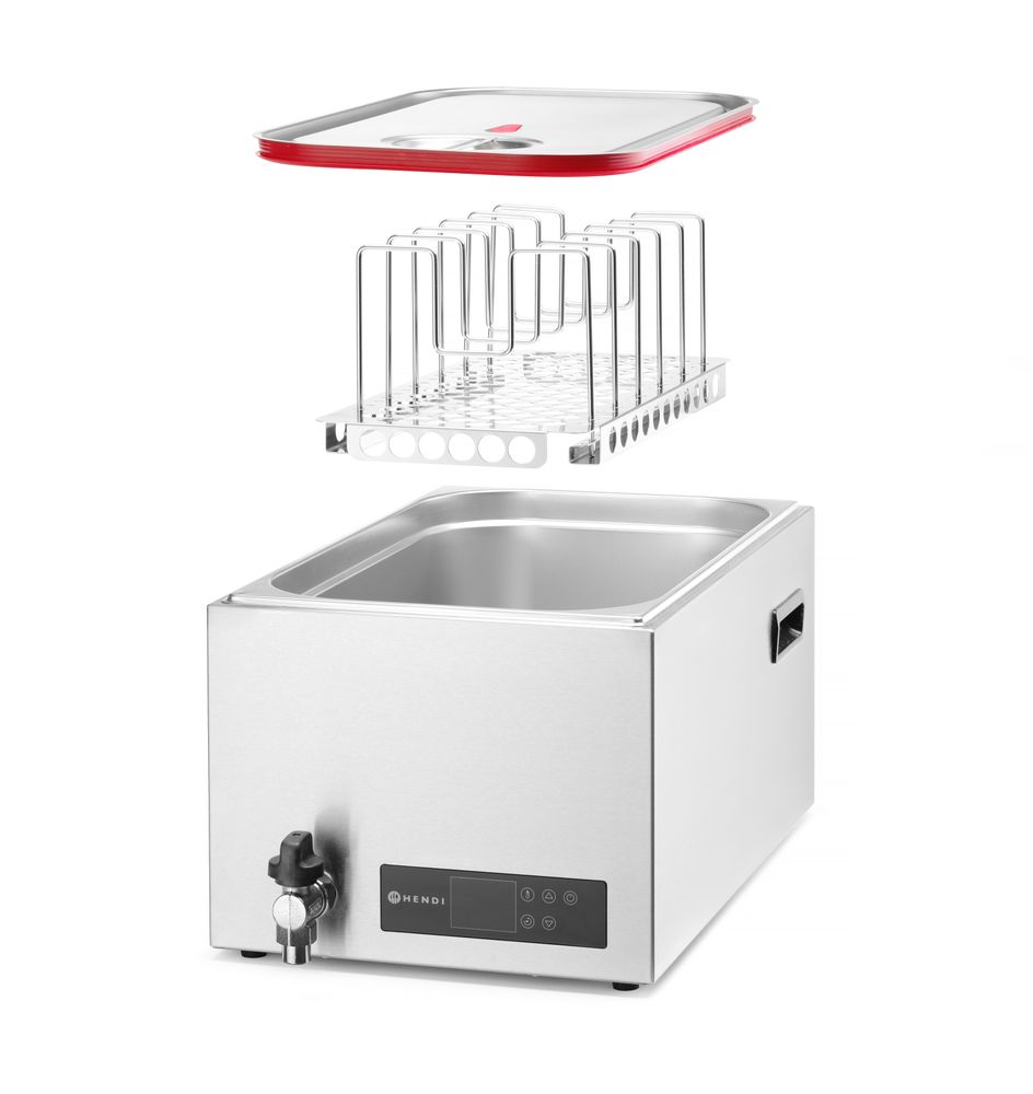 Sistema di cottura sottovuoto a bagnomaria GN 1/1 HENDI - lunghezza 680 × larghezza 350 × altezza 275 mm | HE225448