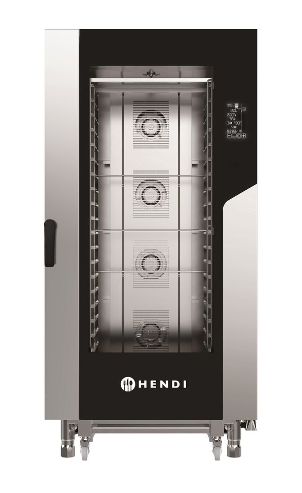 Forno combinato a vapore CONTACT 20 x GN 1/1 HENDI - lunghezza 1208 × larghezza 938 × altezza 1904 mm | HE229613