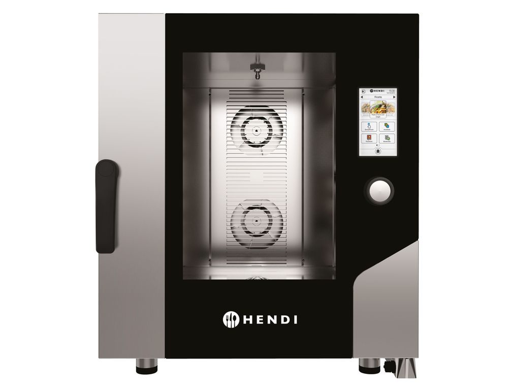 Forno a vapore a convezione – Touch 7 x GN 1/1, elettrico, con vapore diretto e touch screen controllato HENDI - lunghezza