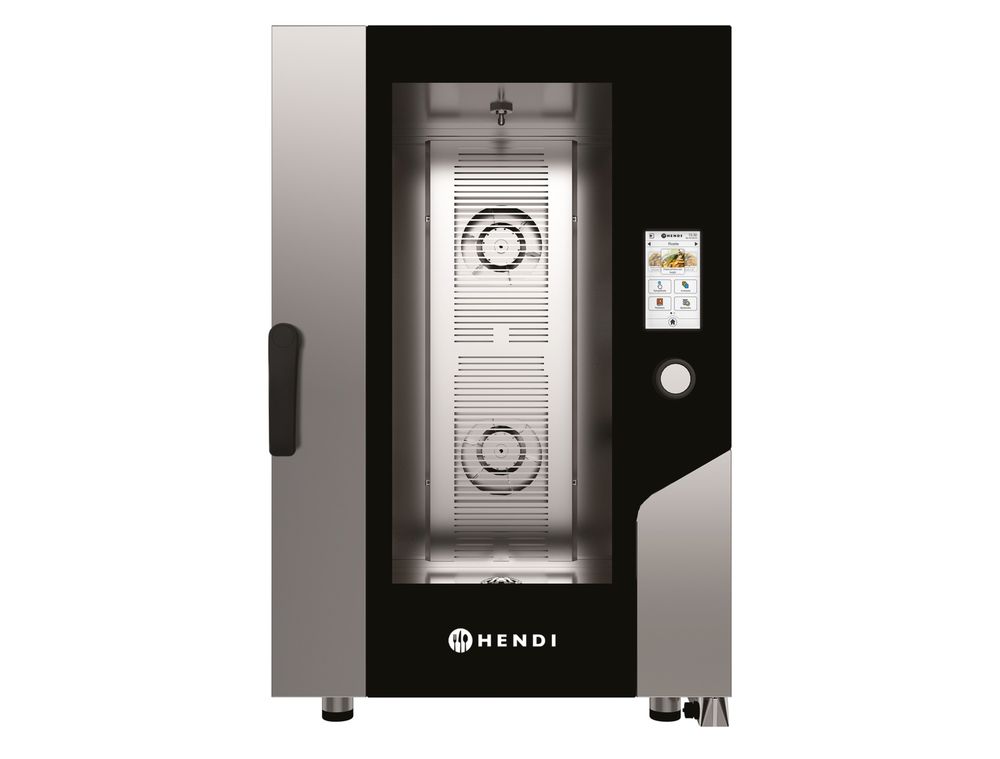 Forno a vapore a convezione – Touch 11 x GN 1/1, elettrico, con vapore diretto e touch screen controllato HENDI - lunghezza