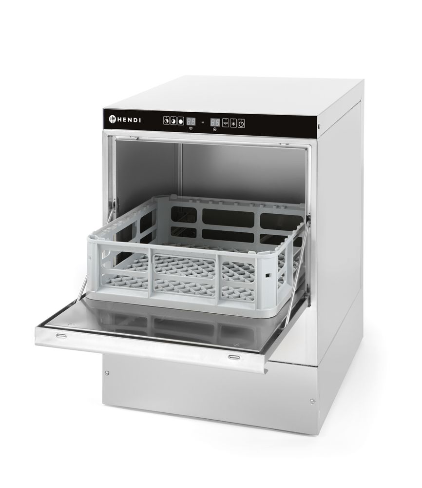 Lavabicchieri 40x40, controllo elettromeccanico HENDI - lunghezza 566 × larghezza 472 × altezza 705 mm | HE233009