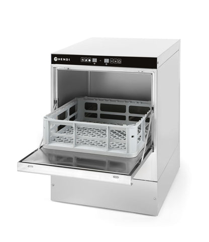Lavabicchieri 40x40, controllo elettromeccanico HENDI - lunghezza 566 × larghezza 472 × altezza 705 mm | HE233009