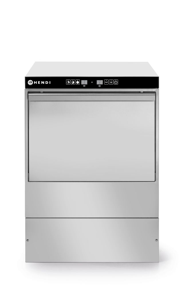 Lavabicchieri 40x40 - controllo elettronico HENDI - lunghezza 566 × larghezza 472 × altezza 705 mm | HE230268